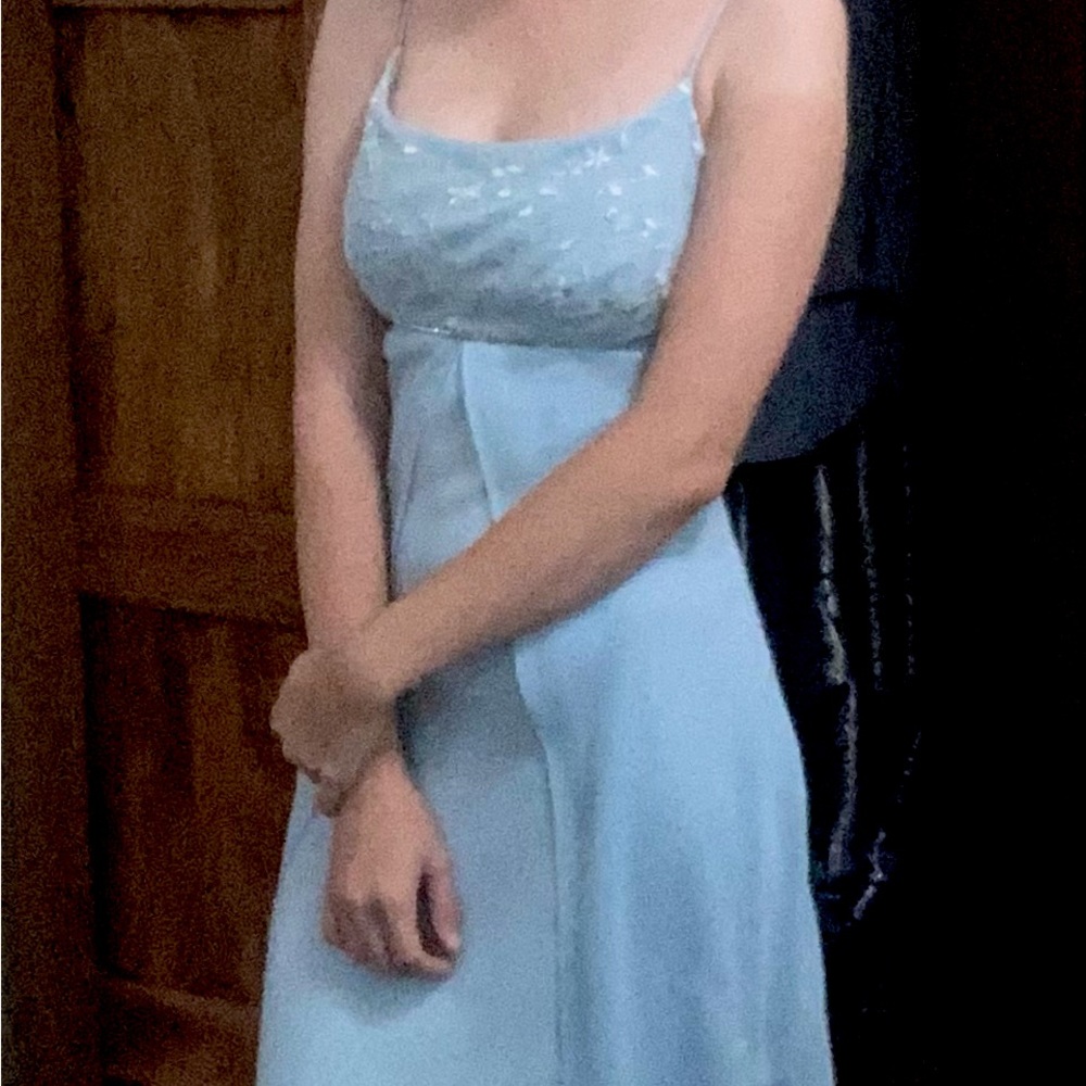 Light Blue Vintage Y2K Prom Dress